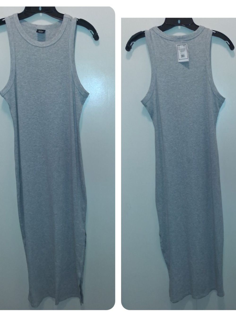 Sleeveless Grey Maxi Dress Bodycom Style